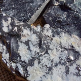 Snowflake Obsidian slab - rough